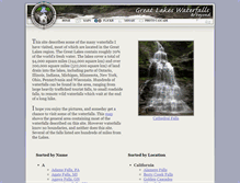 Tablet Screenshot of gowaterfalling.com